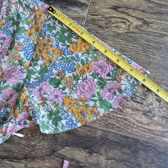 J.Crew x Liberty Faux-Wrap Midi Dress 100% Cotton Liberty Mini Floral Walk - Picture 12 of 14